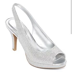 Worthington Womens Dayne Peep Toe Stiletto
Heel Pumps